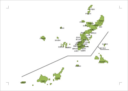 沖縄県の地図画像