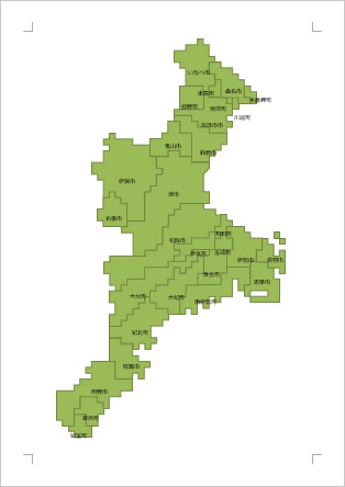 三重県の地図画像