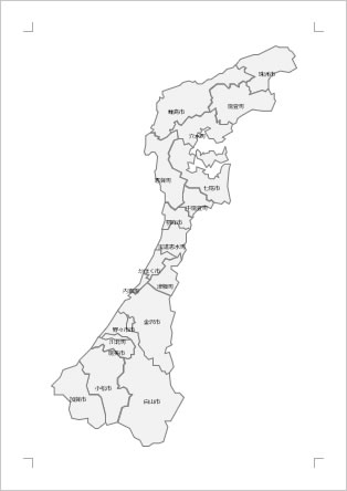 石川県の地図 Excel エクセル フリー素材 無料素材のdigipot