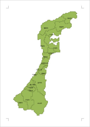 石川県の地図 Excel エクセル フリー素材 無料素材のdigipot