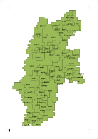 長野県の地図画像