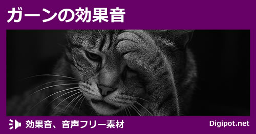 ガーンの効果音のイメージ画像