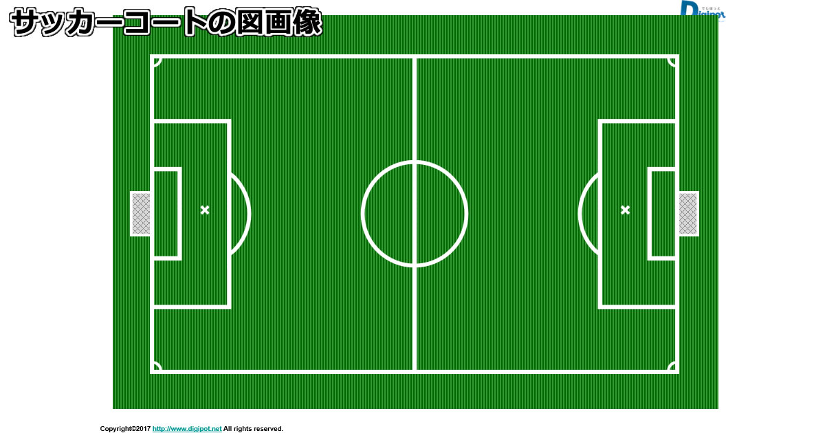 サッカーコートの図画像