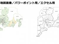 東海４県の市区町村地図
