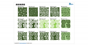 唐草模様の塗りパターン画像