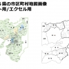 関西地方２府６県の市区町村地図画像