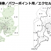 東海３県の市区町村地図