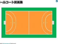 バスケットボールコート図 パワーポイント エクセル フリー素材 無料素材のdigipot