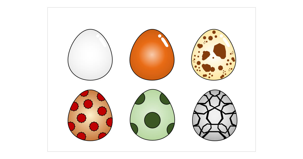 卵のイラスト画像