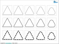 角丸三角形の図形（パワーポイント）