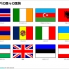 ヨーロッパの国々の国旗のイラスト画像