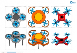 ドローンのイラスト画像