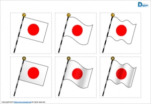 日本国旗のイラスト画像