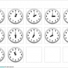 時間表示する時計のイラスト画像