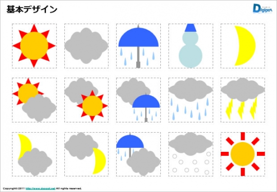 雨天気記号: 快晴の天気記号 – QBPSBG