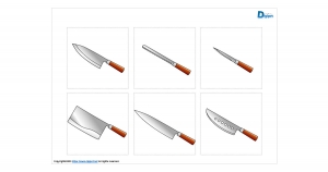包丁のイラスト画像
