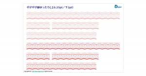 ギザギザ線の画像